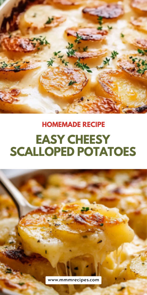 Ready to impress your friends and family? These easy, cheesy scalloped potatoes are the ultimate Friendsgiving side dish! Creamy layers of tender potatoes and ooey-gooey cheese make this a must-have addition to your Thanksgiving turkey dinner. Try it out! Dinner Recipes With Scalloped Potatoes, Sides For Supper Ideas, Meal With Potatoes Dinners, Taste Of Home Scalloped Potatoes, Scalloped Potatoes Using Canned Potatoes, Side Dish With Potatoes, Thanksgiving Side Dishes Potatoes, Potato Side Ideas, Banquet Side Dishes