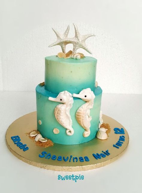 Seahorse Cake, Horse Birthday Cake, Paris Cakes, First Communion Cakes, Book Cakes, Cake Models, Sea Cakes, Horse Cake, Sea Horses