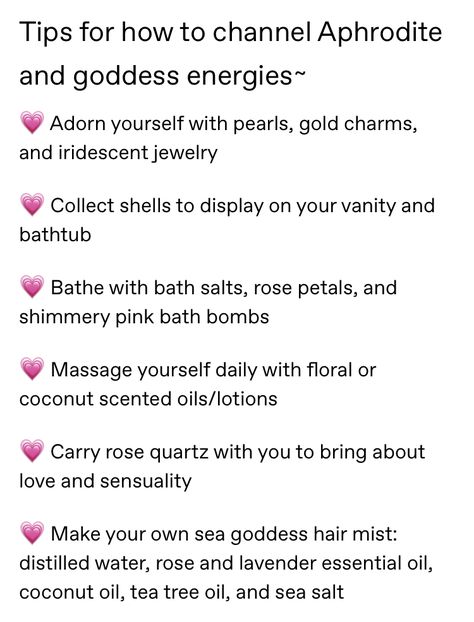 Goddess Self Care, Aphrodite Journal Prompts, Deity Work Aphrodite, Aphrodite Offering Jar, How To Work With Aphrodite, How To Worship Aphrodite, Aphrodite Affirmations, Aphrodite Body Type, Aphrodite Shrine