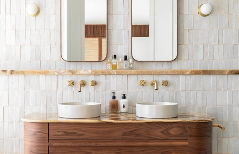 Earth Tone Bathroom, Earth Tone Bedroom, Earthy Bathroom, Bathroom Renovation Cost, Abi Interiors, Tile Removal, Earth Tone Color, Bathroom Tapware, Sanctuary Bedroom