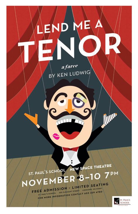 Poster for Lend Me a Tenor Theater Play Poster, Theatre Poster Design, Janmashtami Pictures, Theater Play, Theatre Posters, Poster Graphic Design, Play Poster, Groups Poster, Recruitment Poster