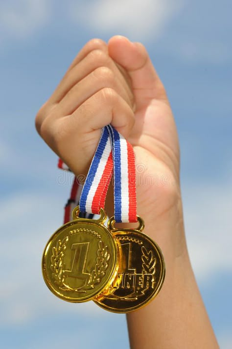 I'm winner!. Hand hold gold medal in blue sky background , #sponsored, #hold, #gold, #winner, #Hand, #sky #ad Gold Medal Wallpaper, Heart Meanings Emoji, Creative Photography Logo, Oversize Denim Jacket, Baggy Jean Shorts, Phone Template, Sports Medals, Hand Hold, Adidas Sambas