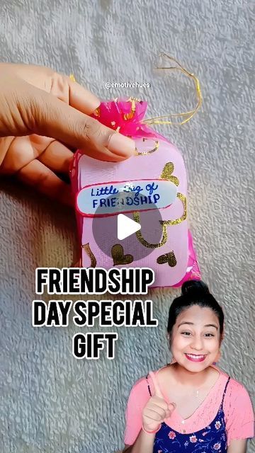 Saloni on Instagram: "Check Story for FULL TUTORIAL.
Friendship Day Last Minute Gift

#FriendshipDay #DIYGift #Rs1Challenge #BudgetGift #CheapGiftIdeas #GiftIdeas #LastMinuteGift #NoExpensiveGifts #CreativeGifts #GiftForFriends #SurpriseGift #HandmadeGift #SaveMoney #GiftOnABudget #DIYCrafts" Gift For Friend Girl, Friendship Day Special, Budget Gift, Friendship Day, Cheap Gifts, Gift For Friend, Surprise Gifts, Creative Gifts, Last Minute Gifts