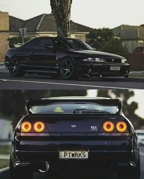 Black Nissan Skyline GTR R33 #nissan #nissanskyline #jdm R 33 Skyline, Black Nissan Skyline, R33 Skyline Gtr, Nissan Skyline Gtr R33, Car Aesthetic Interior, R33 Skyline, Nissan R33, R33 Gtr, Gtr Nissan