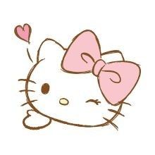 For Stickers, Line Store, Pink Bow, The Line, Authors, Hello Kitty, Kitty