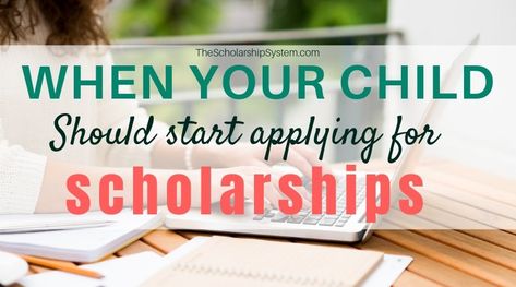 We break down the ‘scholarship seasons’ and let you know exactly when your child should start applying for scholarships for the big bucks for college. Applying To College, Financial Aid For College, College Scholarships, Student Loan Forgiveness, College List, College Money, Student Loan Debt, Online College, Mom Stuff