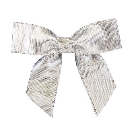 "Shop JAM Paper 3\" Metallic Lame Twist Tie Bows, 100ct. at Michaels. com. These twist tie bows makes are ideal for tying up small packages. These twist tie bows makes are ideal for tying up small packages. Use to dress up and finish small gifts, baskets, cards and more. Details: Available in assorted colors 3\" diameter 7/8\" wide ribbon 100 bows Metallic Twist tie 80% metallic, 20% nylon | JAM Paper 3\" Metallic Lame Twist Tie Bows, 100ct. in Silver | Michaels®" Jam Paper, Technology Accessories, Fashion Mood Board, Silver Bow, Michael Store, Holiday Projects, The Holiday Aisle, How To Make Bows, Ribbon Bows