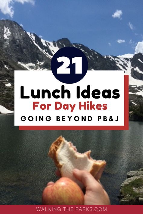 Vegetarian Hiking Meals, Easy Hiking Snacks, Trail Lunch Ideas, Easy Hiking Lunches, Day Hike Food Ideas, Hiking Food Lunches, Day Hike Lunch Ideas, Day Hike Snacks, Hiking Meal Ideas