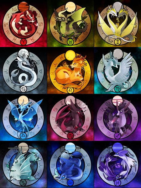 Zodiac Dragons, Know Your Future, الفن الرقمي, Elemental Magic, Super Powers Art, Magic Symbols, Magic Design, Creature Drawings, Dragon Artwork