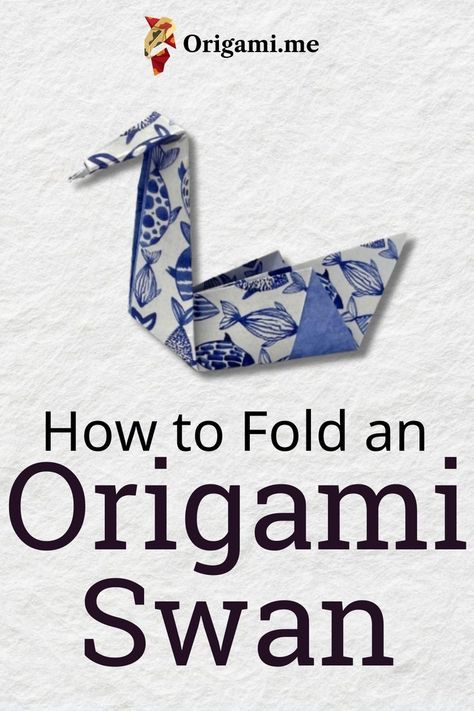 Discover the art of folding a traditional origami swan. Follow this simple tutorial and create a stunning paper masterpiece in no time! Oragami Birds, Swan Origami, Origami Birds, Origami Swan, Fun Activities For Toddlers, Bird Birthday, Folded Hands, Origami Bird, Easy Origami