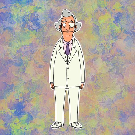 Mr Fischoeder, Designs Stickers, Bob's Burgers, Hydroflask Stickers, Bobs Burgers, Christmas Yard, Handmade Sticker, Purple Watercolor, Star Stickers