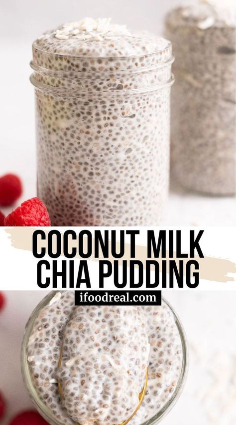 Chia Pudding with Coconut Milk is rich and creamy with the sweet, nutty flavor of coconuts. Easy to make with 6 simple ingredients, it’s the perfect breakfast or snack. Chia Pudding Coconut Milk, Coconut Milk Chia Pudding, Chia Seed Pudding Coconut Milk, Best Chia Seed Pudding, Best Chia Pudding Recipe, Chia Seed Jam Recipe, Coconut Milk Pudding, Coconut Chia Seed Pudding, Chia Pudding Recipes Healthy