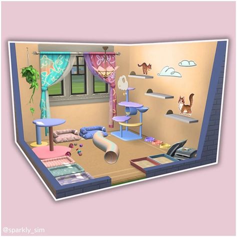 The Sims 4 | Pastel Pet's Room😸(CC) EA Gallery ID: SparklySim Custom content from @mechtasims Links on my Patreon (link in bio) #thesims4 #ts4 #thesims #thesims4house #ts4build #thesims4build #showusyourbuilds #simstagram #simscommunity #simsaddict #sims #sims4 #somesimlishbuild #simsdecor Sims Pets, Pet Room, Dog Room, Sims 4 House Building, Animal Room, Dog Rooms, House Building, Sims Community, Sims 4 Houses