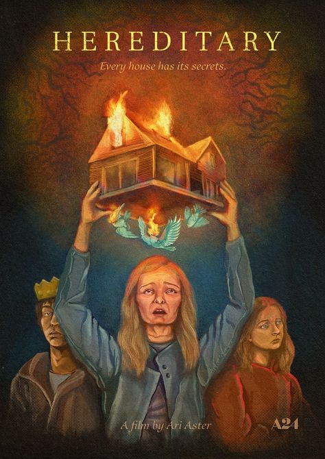 Hereditary Art, Milly Shapiro, Hereditary Poster, Horror Movie Posters, Scary Movies, Behance Net, Horror Movie, Graphic Design Illustration, Design Illustration