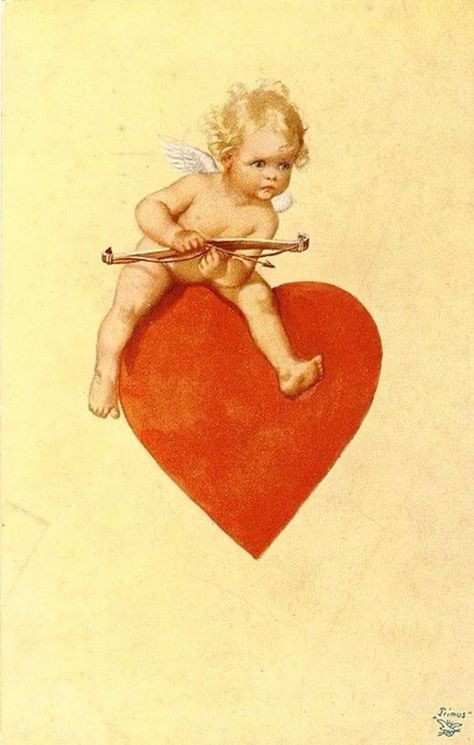 Valentines Illustration, Vintage Illustration Art, Vintage Valentine Cards, Valentine Card, Art And Illustration, Vintage Valentines, Vintage Postcard, Inspirational Tattoos, Vintage Cards