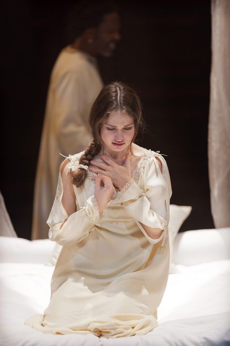 Lily James (Desdemona) in Daniel Evans's production of Othello - The crucible theatre, Sheffield Juliet Capulet, Shakespeare Plays, Lily James, Prom Hairstyles, Pose Reference Photo, Romeo And Juliet, Body Language, Prom Hair, Pose Reference