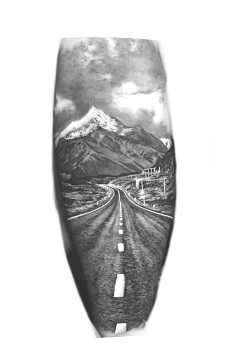 Highway Tattoo Ideas, Highway Men, Tattoos For Guys, Tattoo Designs, Tattoos, Design, Art