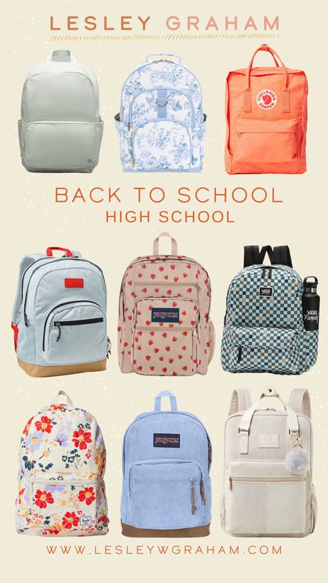 Back to School! — Lesley W Graham Cute Backpacks For Middle School Jansport, Cheap College Backpack, Love Shack Fancy Backpack, Cute School Bags Highschool, School Backpacks Highschool, 6th Grade Backpacks, Cute Jansport Backpacks, Backpacks For Middle School, Fancy Backpack