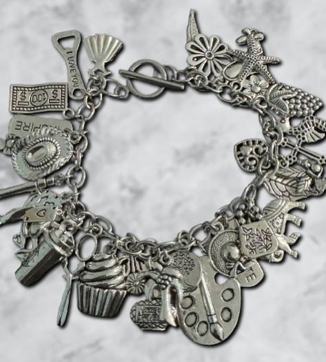 Junk charm bracelets available!!! Can be found in my shop: https://lacysjewelrybylacy.etsy.com Charm Bracelets, I Shop, Charm Bracelet, Canning