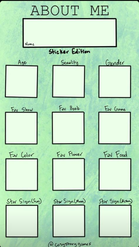 Touch Chart Template, Touch Me Chart, Touch Chart, About Me Worksheet, Me Worksheet, Insta Templates, Personality Chart, Me Template, Alignment Charts