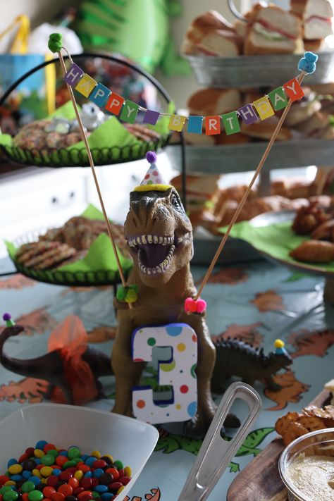 Three Rex Birthday Party Games, T Rex Party Decorations, Partysaurus Rex Birthday Parties, Dino Party Decor, Dinosaur Space Party, Three Rex Decorations, Dinosaur Party Diy, Trex Party, Dinosaur 3rd Birthday