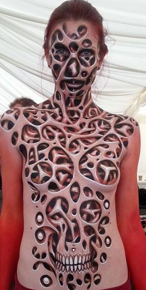 Full Body Makeup, Amazing Body, Geniale Tattoos, Art Tumblr, Painting Tattoo, Special Effects Makeup, Tattoo Videos, Next Tattoo, Painting Artist