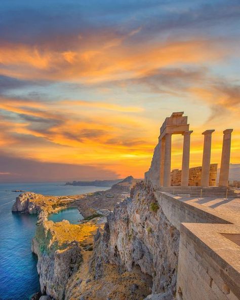 Acropolis Of Lindos, Rhode Island Greece, Rhodes Greece Photo Ideas, Lindos Acropolis, Rhodes Lindos, Lindos Greece, Greece Wallpaper, Lindos Rhodes, Rhodes Island Greece