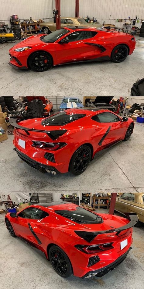 Chevy Corvette C8, Xe Bugatti, 2020 Corvette, C8 Corvette, Red Corvette, Corvette C8, Fast Sports Cars, Chevrolet Corvette Stingray, Exotic Sports Cars