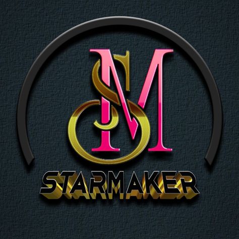 Starmaker mark Starmaker Logo Design, Star Maker Logo, Starmaker Badge Design, Starmaker Logo, Dil Photos Love, Star Maker, Football Banner, Warrior Concept Art, Samurai Wallpaper