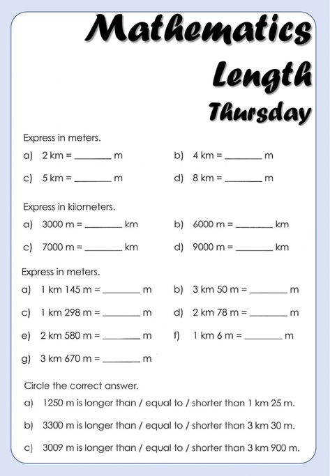 Length online worksheet for Grade 4. You can do the exercises online or download the worksheet as pdf. Grade 4 Mathematics Worksheets, Grade 4 Addition Worksheets, Worksheet For Grade 6 Maths, 4 Class Maths Worksheet, Math Work Sheet For Grade 3, Maths Class 4 Worksheets, Length Worksheets For Grade 3, Gr 4 Math Worksheets, Worksheet For Grade 5 Maths