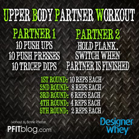 DW UPPER BODY PARTNER WORKOUT 30 Days Workout Challenge, Workout Tabata, Wods Crossfit, Beginner Pilates, Wod Workout, Pilates Video, Boot Camp Workout, Yoga Iyengar, Partner Workout