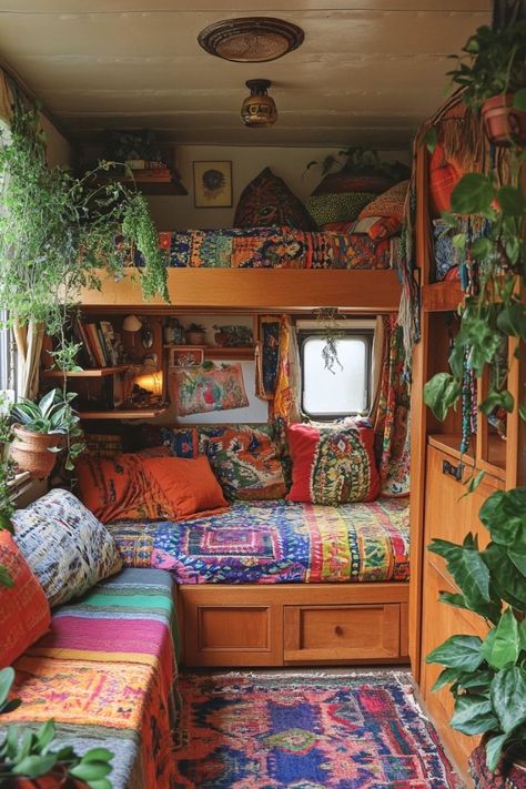 Tiny Home Bus, Nomadic Lifestyle, Caravan Makeover, Bus House, Van Life Diy, Van Home, Rv Interior, Remodeled Campers, Creative Living