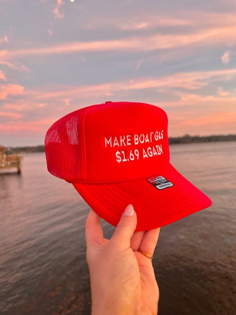 Red Trucker Hat For 4th Of July, Fun Red Trucker Hat For Beach, Usa Trucker Hat, 4th Of July Trucker Hats, Fourth Of July Trucker Hats, Lake Trucker Hat, Summer Fishing Trucker Hat, Patriotic Trucker Hat, Country Boutique