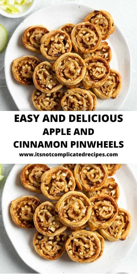 Apple Pinwheels, Breakfast Pinwheels, Puff Pastry Apple Pie, Sweet Puff Pastry, Puff Pastry Pinwheels, Apple Pastry, Cinnamon Roll Muffins, Apple Puff Pastry, Scoop Of Ice Cream