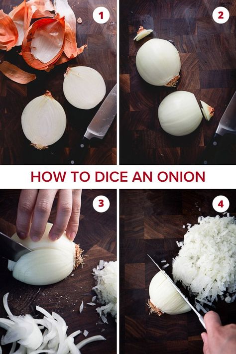 Dice An Onion, Cut An Onion, Pampered Chef Inspired Recipes, Slicing Onions, How To Cut Onions, Culinary Cooking, Vegetable Prep, Clean Cooking, Sandwiches For Lunch