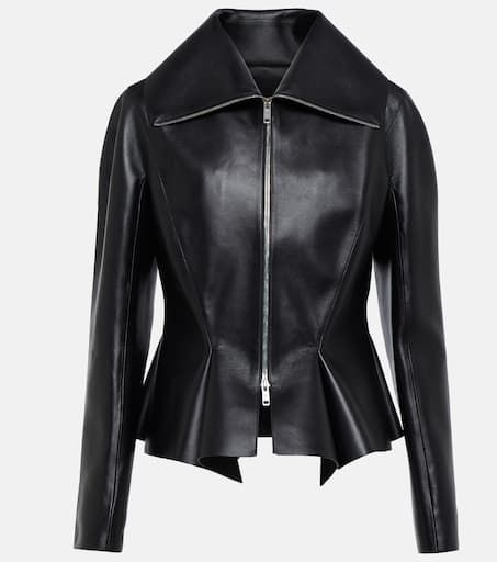 Peplum Leather Jacket in Black - Givenchy | Mytheresa Peplum Leather Jacket, Tom Ford Jacket, Leather Peplum, Black Toms, Peplum Jacket, Givenchy Women, Leather Jacket Black, Dress For Success, Leather Jackets Women