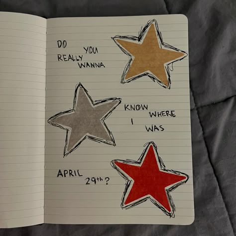 Star Journal Ideas, Taylor Swift Scrapbook Page, Evermore Scrapbook, Folklore Journal Page, Painted Book Covers Diy, Journal Drawing Ideas Sketchbooks, Taylor Swift Doodles Lyrics, Evermore Journal, Winter Journal Ideas