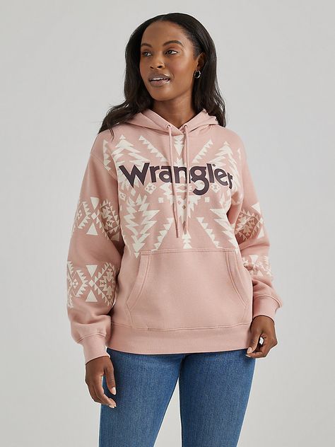 Women's Wrangler Southwest Kabel Hoodie | Women's TOPS | Wrangler® Country Hoodies, Wrangler Hoodie, Sweater Bags, Coffee Dates, Women's Hoodie, Romper And Jacket, Birthday List, Genuine Turquoise, Kimono Dress