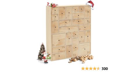 Amazon.com: HYGGEHAUS DIY Advent Calendar - Reusable Advent with Drawers for Christmas Countdown | Make Your Own Advent Calendar - Comes with Number Embellishments, Knobs Detached & Fully Assembled in Gift Box : Home & Kitchen Craft Storage Drawers, Christmas Countdown Diy, Craft Organization Diy, Advent Box, Advent Ideas, Wooden Advent Calendar, Airplane Kit, Wholesale Crafts, Craft Storage Organization