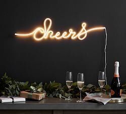 3 Christmas Trends No Matter What The Rules 2020 — Northern Styling Behind Bar Wall Ideas, Speakeasy Basement Ideas, Cheers Sign, Christmas Pottery, Cheer Signs, Pottery Barn Christmas, Candles Christmas, Triptych Wall Art, Star Wall Art