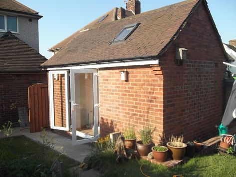 Detached Garage Conversion, Garage Room Conversion, Office Conversion, Chesterfield Derbyshire, Garage Extension, Garage Guest House, Converted Garage, Garage Room, Build Projects