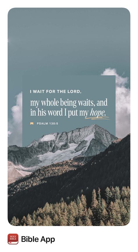 Gereja Kristen, Wallpaper Kristen, Wait For The Lord, Psalm 130, Bible Verse Background, Amplified Bible, I Wait, Ayat Alkitab, Bible Study Verses