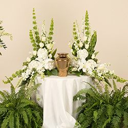 Cremation & Memorial - Sympathy Flowers, Funeral Arrangements, Casket Sprays, Side Pieces, Tributes Cremation Flowers, Flower Table Arrangements, Memorial Service Decorations, Memorial Arrangements, Sympathy Floral, Urn Arrangements, Flower Urn, Table Flower Arrangements, Casket Sprays