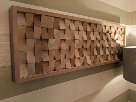 Geometric Wall Feature Slatted Screen, Slatted Fence, Slatted Fence Panels, Slatted Bench, Wooden Wall Art Panels, Wood Wall Design, Storage Shed Organization, Staircase Railing Design, Wall Feature