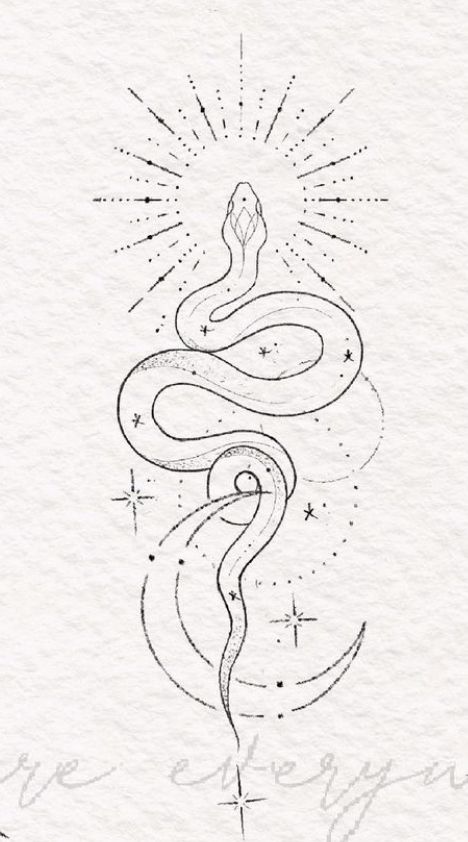 Berber Tattoo, Mystical Tattoos, Serpent Tattoo, Sigil Tattoo, Unalome Tattoo, Finger Tattoo Designs, Bunny Tattoos, Snake Tattoo Design, Witch Tattoo