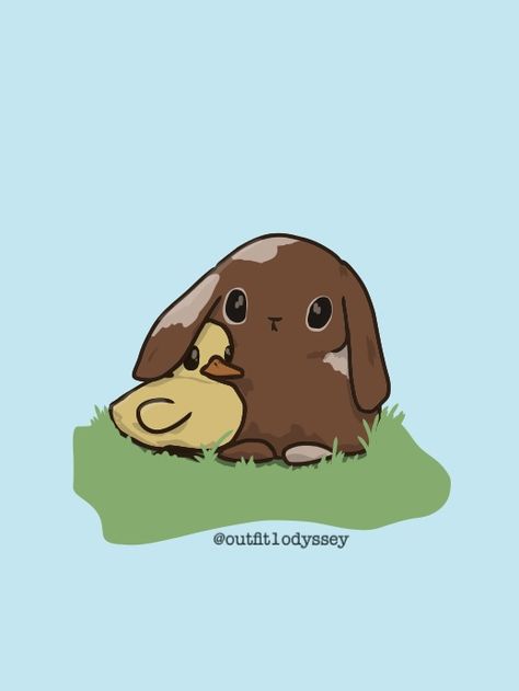 Duck And Bunny Drawing, Bunny And Duck, Digital Art Animals, Duck Or Rabbit, Duck Illustration, Duck Drawing, Bunny Drawing, Duck Recipes, Panda Print