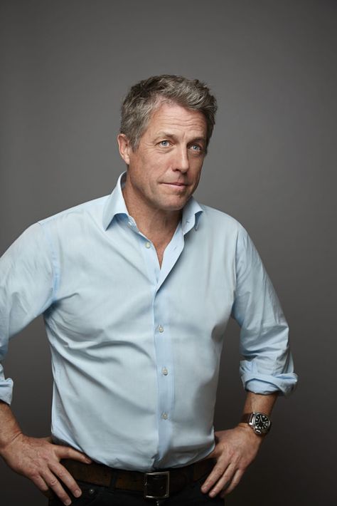 Hugh Grant - The Many Faces of a Reluctant Movie Star Hugh Grant Now, Richard Curtis, Grey Hair Men, English Gentleman, Richard Burton, Jfk Jr, Hugh Grant, Roger Waters, Fred Astaire