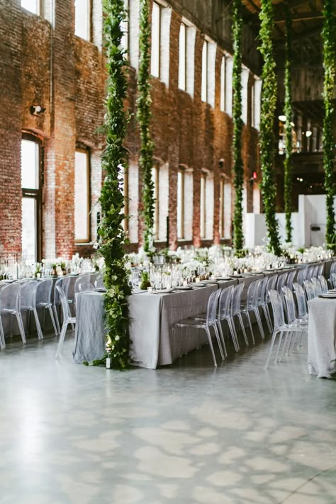 Industrial Elegant Wedding, Warehouse Wedding Reception, Industrial Chic Wedding Decor, Industrial Wedding Centerpieces, Warehouse Reception, Industrial Wedding Reception, Industrial Wedding Decor, Event Venue Spaces, Industrial Chic Wedding