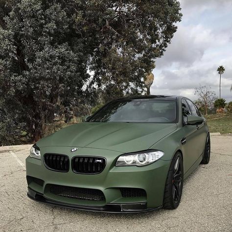 BMW Bmw Green Matte, Matt Green Car, Matte Green Car, Bmw Green, Bmw F10 M5, Bmw E46 Sedan, Bmw M5 F10, Matte Cars, F10 M5