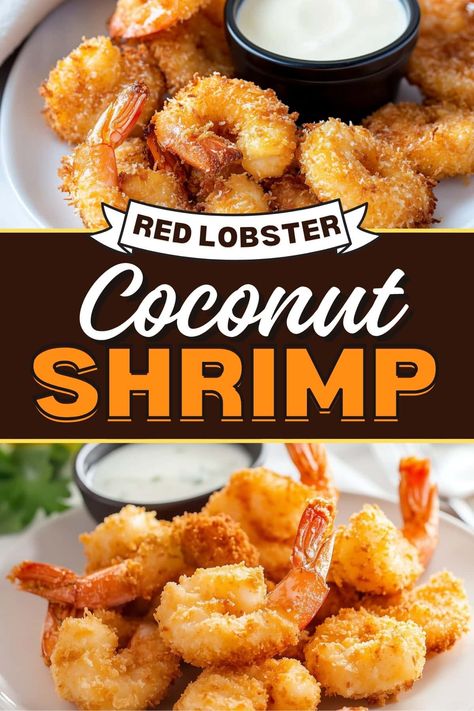 Homemade Red Lobster coconut shrimp is super crispy and infused with plenty of coconut and pineapple flavors. And the sauce? It's a tropical dream come true! Copycat Red Lobster Coconut Shrimp Sauce, Red Lobster Coconut Shrimp Sauce, Red Lobster Coconut Shrimp, Coconut Shrimp Dipping Sauce, Coconut Shrimp Sauce, Copycat Red Lobster, Appetizers Seafood, Shrimp Dipping Sauce, Shrimp Meals